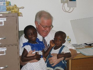 Rebecca and Frank on Elder Markham's Lap