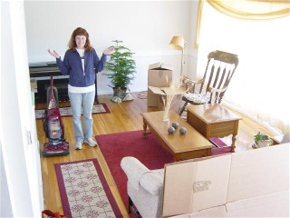 Janet enjoying her new home