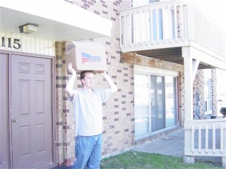 Steev moving to the new house